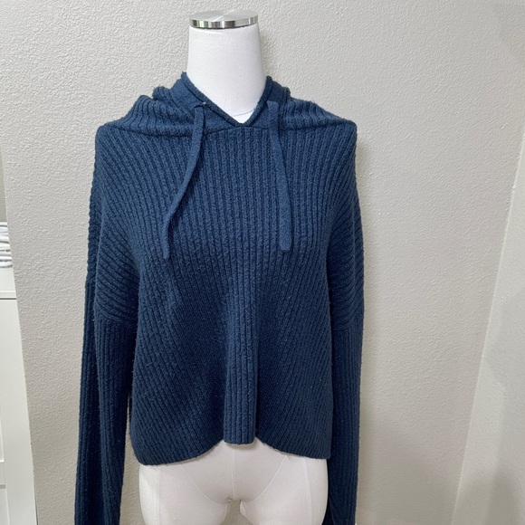 PINK Victoria's Secret Sweaters - Victoria’s Secret PINK Navy Blue Women's Hooded Sweater Size M